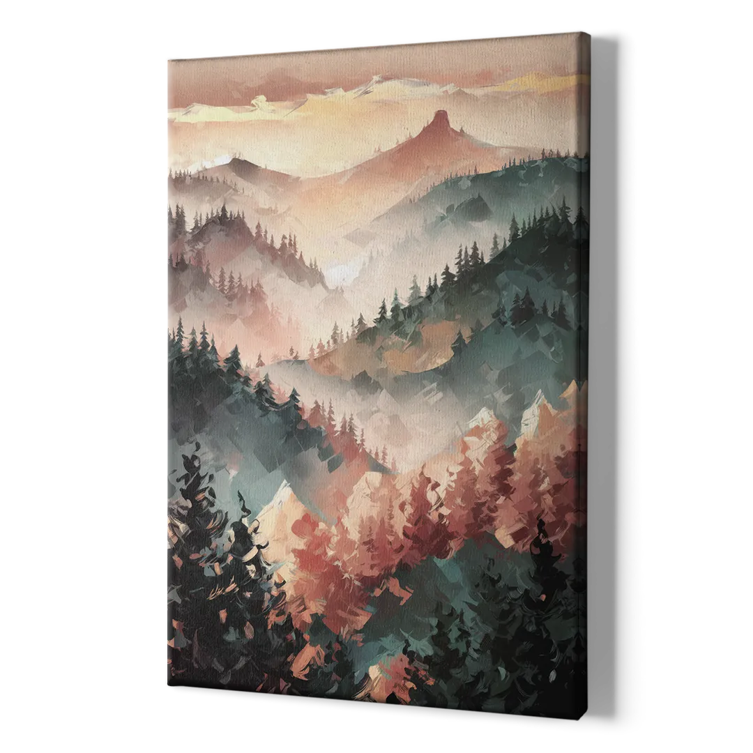 Fayetteville Ozark Mountains - Canvas Print Art Sides
