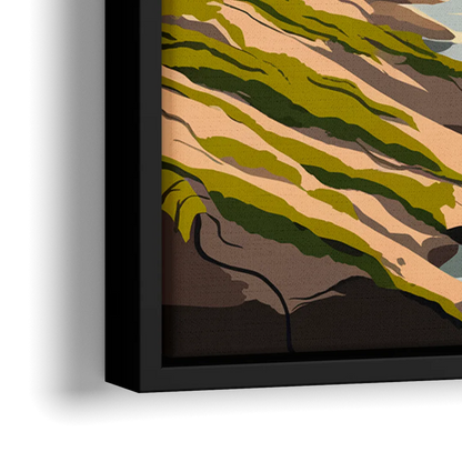 Marietta Chattahoochee River - Close-Up Black Frame Canvas