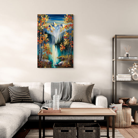 Aspen Alpine Serenity - Canvas Wall Art Living Room