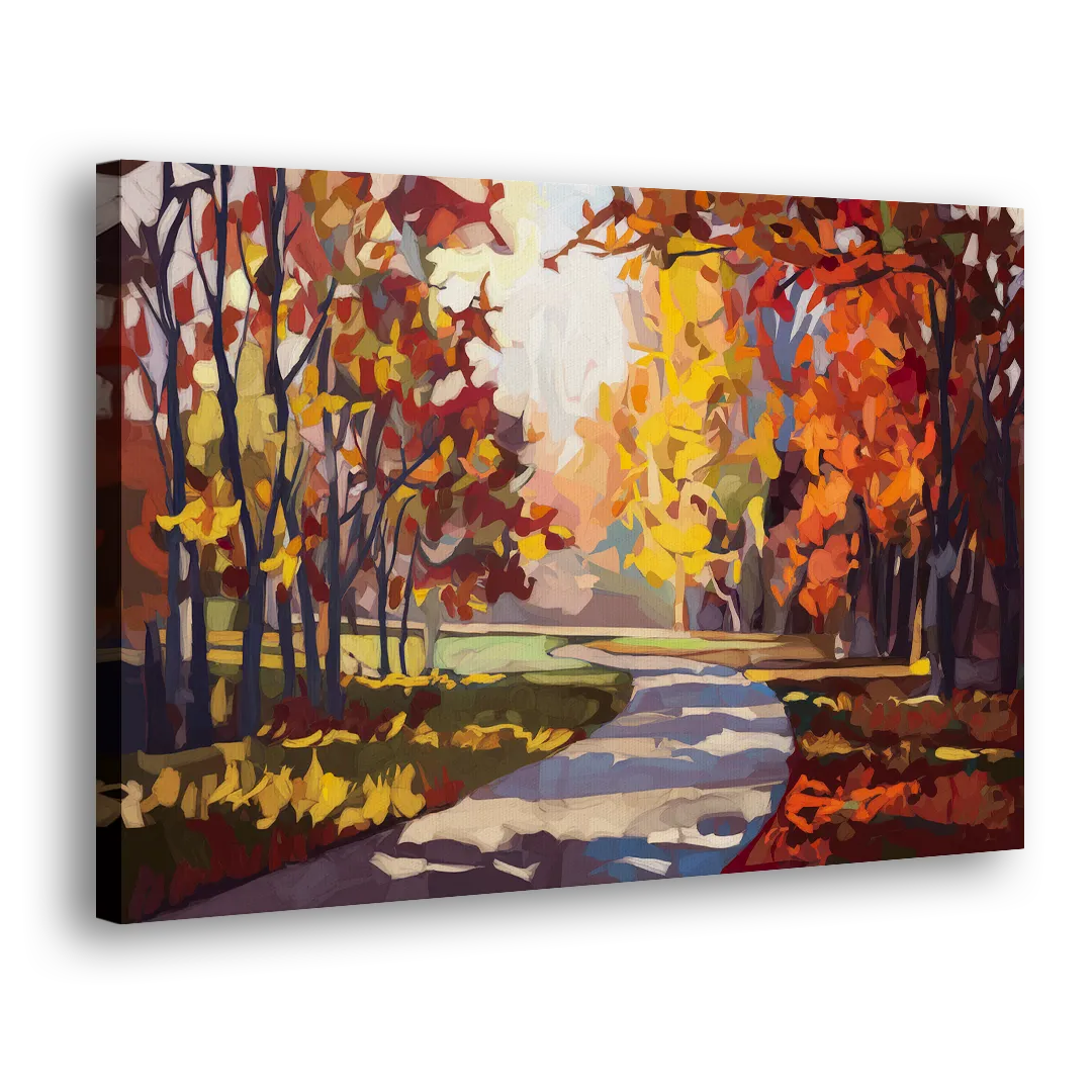 Fort Wayne Autumn Colors - Canvas Print Art Sides