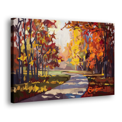 Fort Wayne Autumn Colors - Canvas Print Art Sides