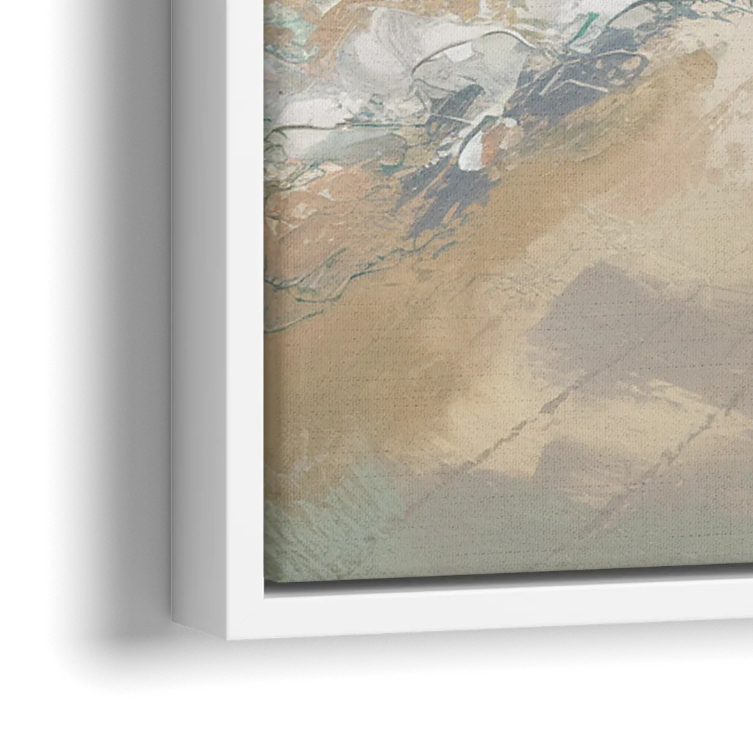 Naples Florida Ocean Breeze - Close-Up White Frame Canvas