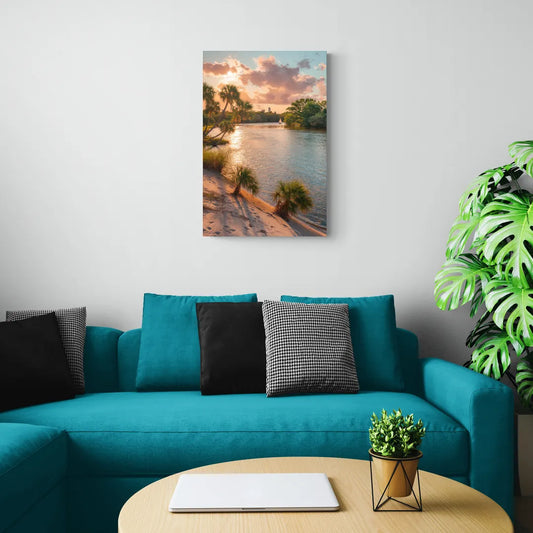 Jacksonville St. Johns River - Canvas Wall Art Living Room