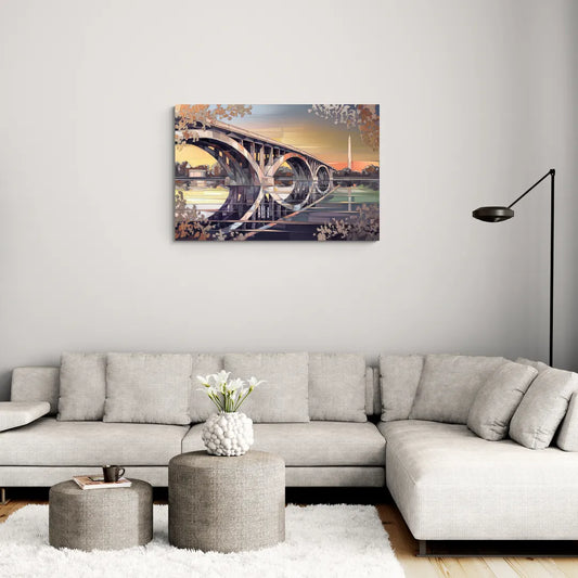 Arlington Memorial Bridge - Canvas Wall Art Living Room