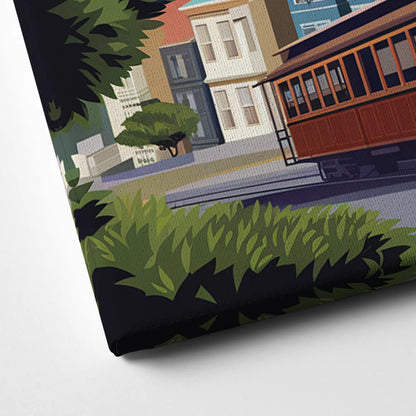 San Francisco Urban Landscape Canvas Close Up