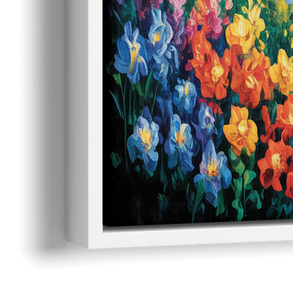 Niagara Falls Sunset Glow - Close-Up White Frame Canvas