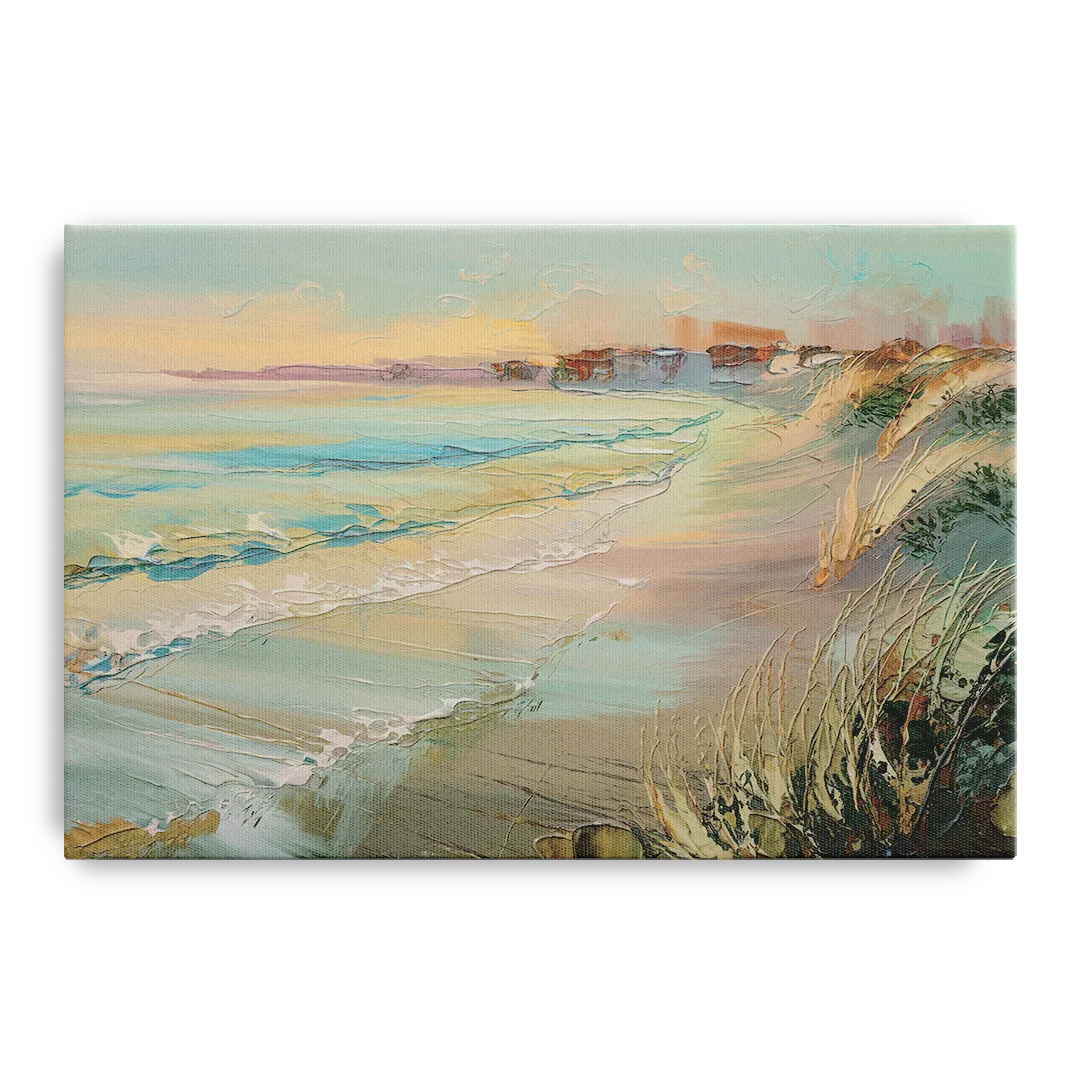 Seaside Shoreline Escape - Canvas Wall Art