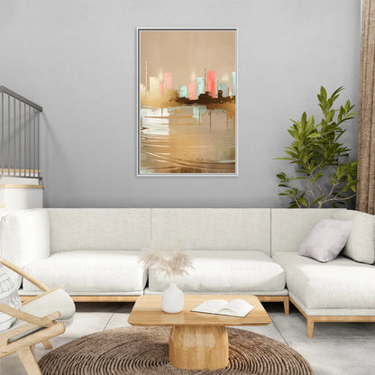 Irving Artistic Horizon - Living Room White Frame Canvas