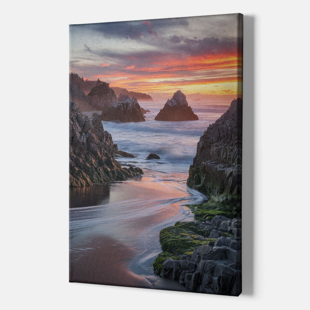 Bandon Rocky Shoreline - Canvas Wall Art Indoor