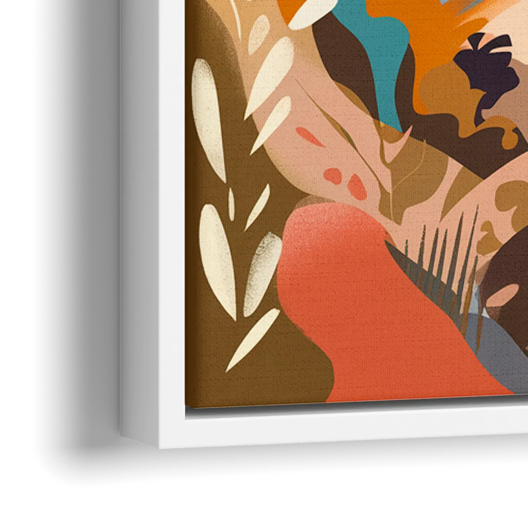 La Jolla Coastal Vibes - Close-Up White Frame Canvas