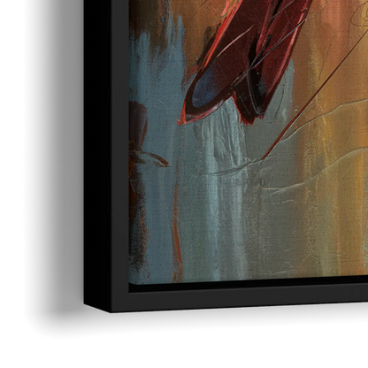 Chandler Cardinals Fan Art - Close-Up Black Frame Canvas