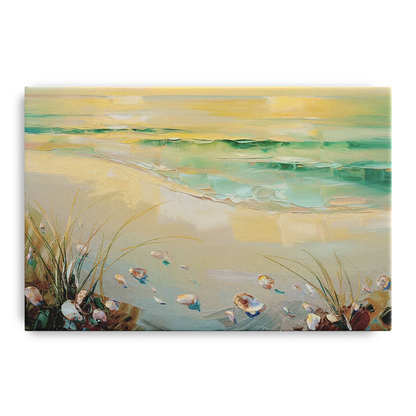 Seaside Beachfront Serenity - Canvas Wall Art
