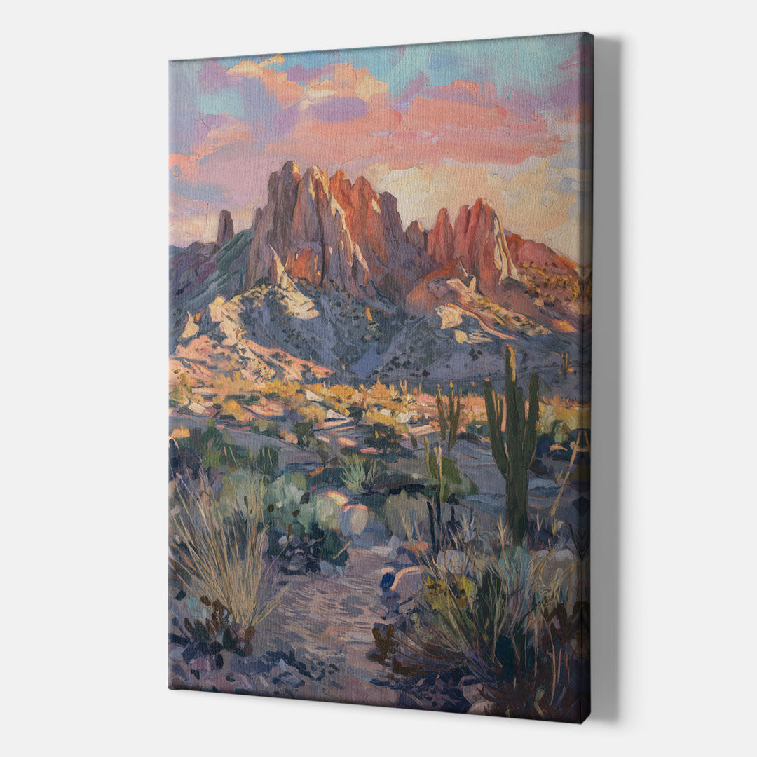 Albuquerque Sandia Mountains - Canvas Wall Art Indoor