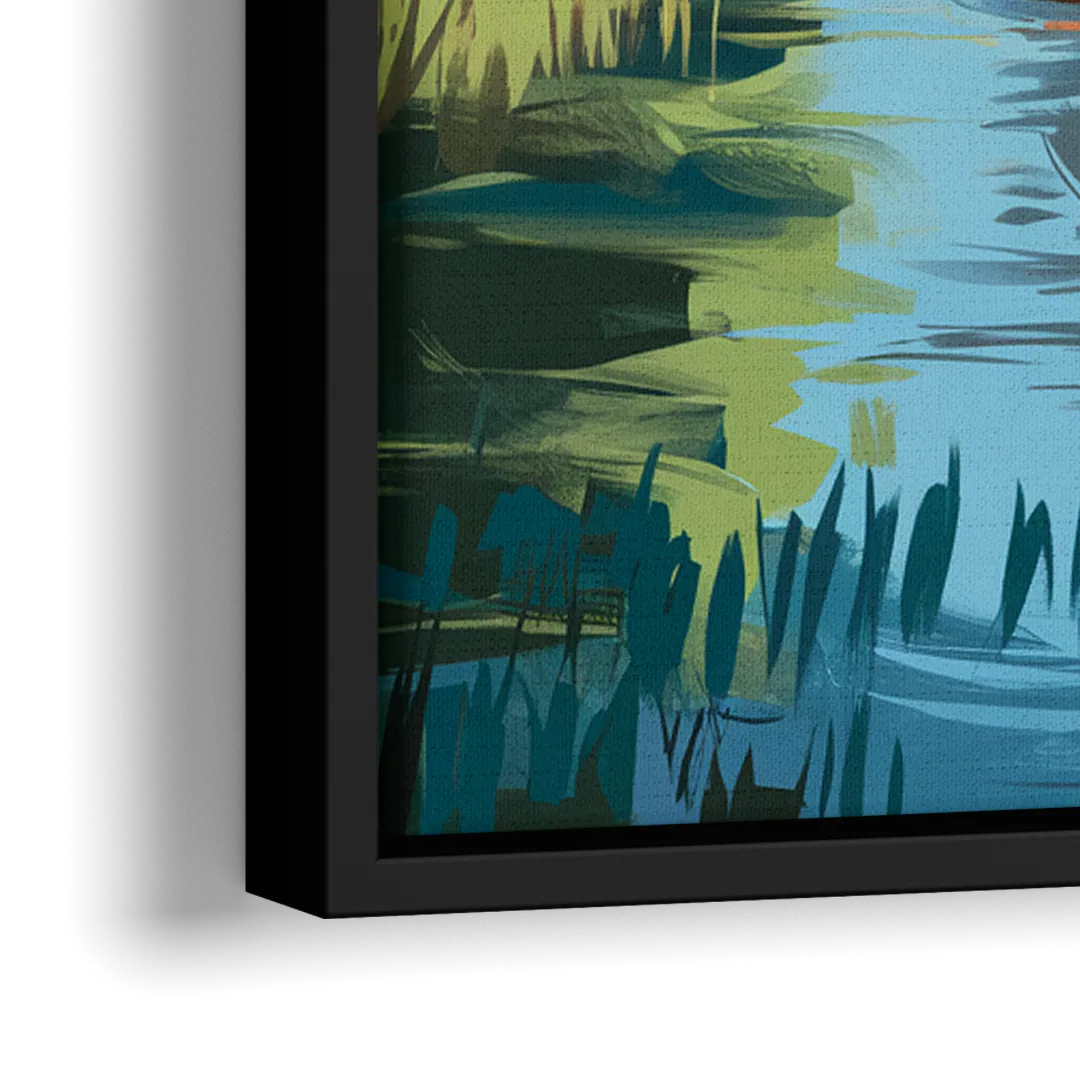 Corona Historic Landmarks - Close-Up Black Frame Canvas