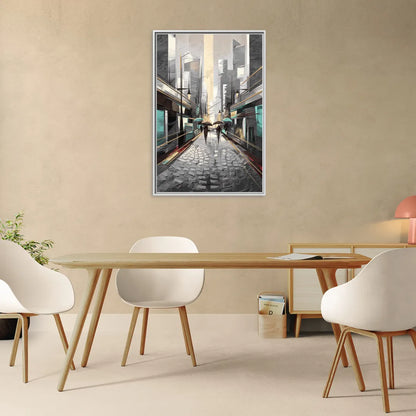 Camden Urban Charm - Living Room White Frame Canvas