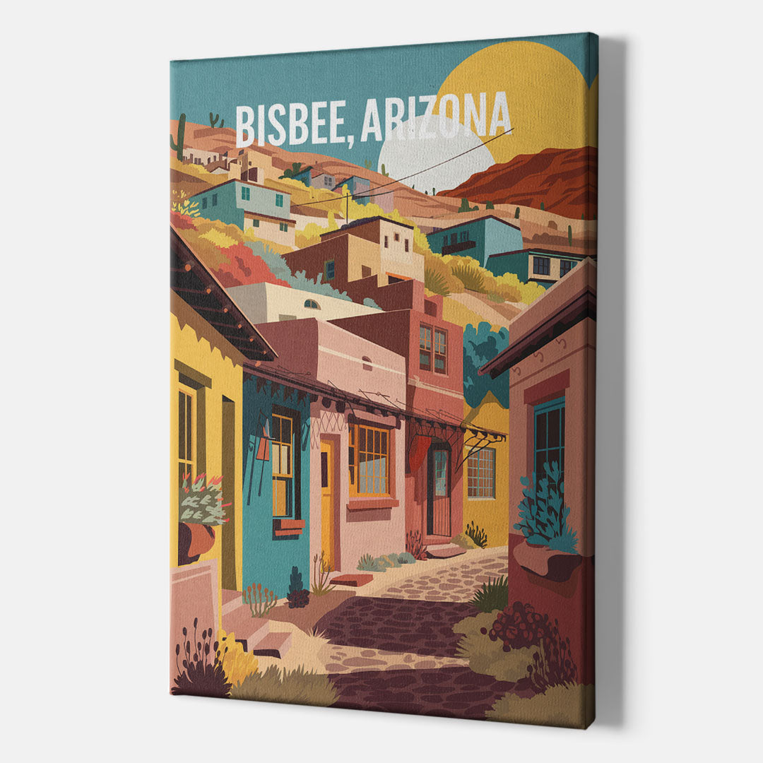 Bisbee Artistic Alleyways - Canvas Wall Art Indoor