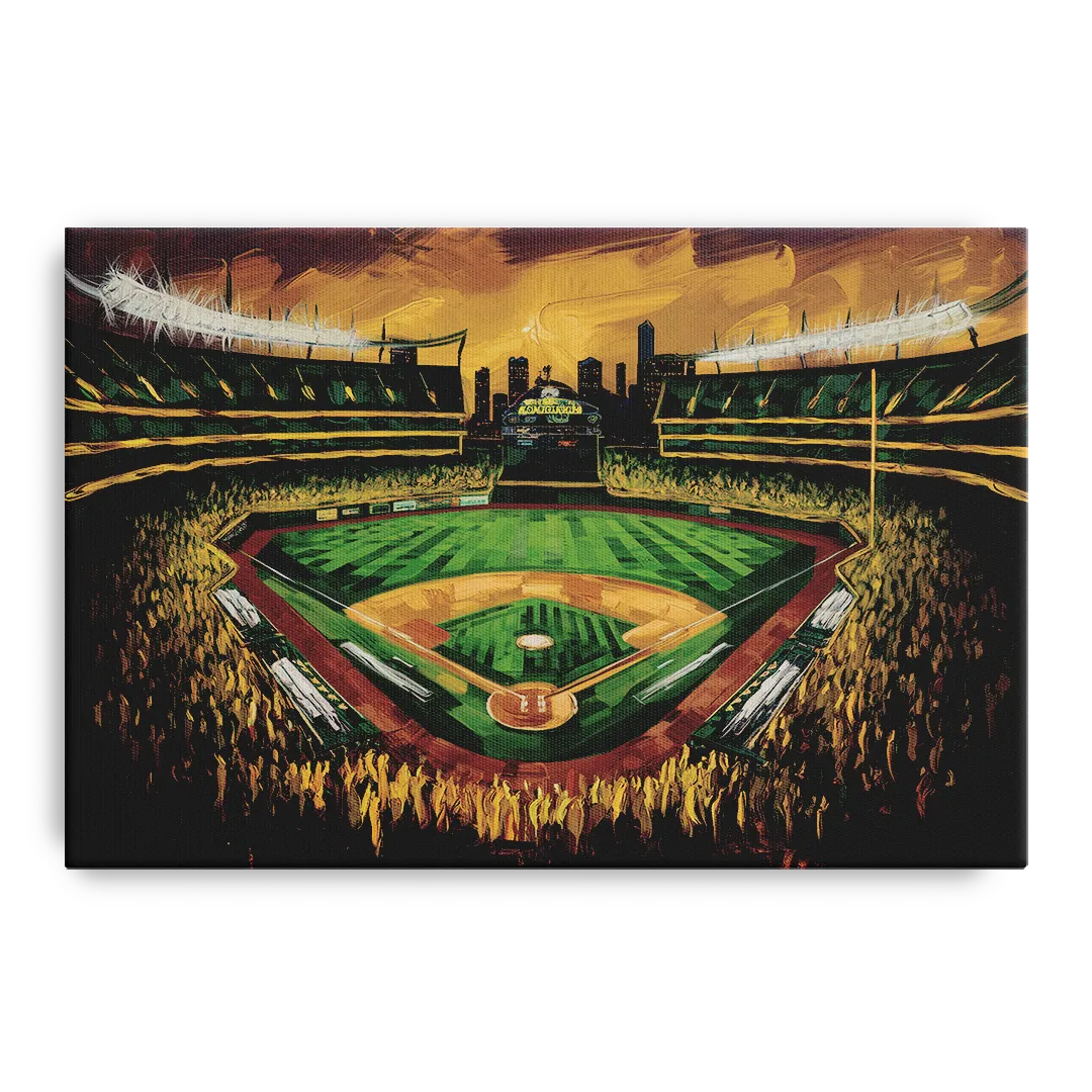 Oakland Athletics Stadium - Canvas Wall Art