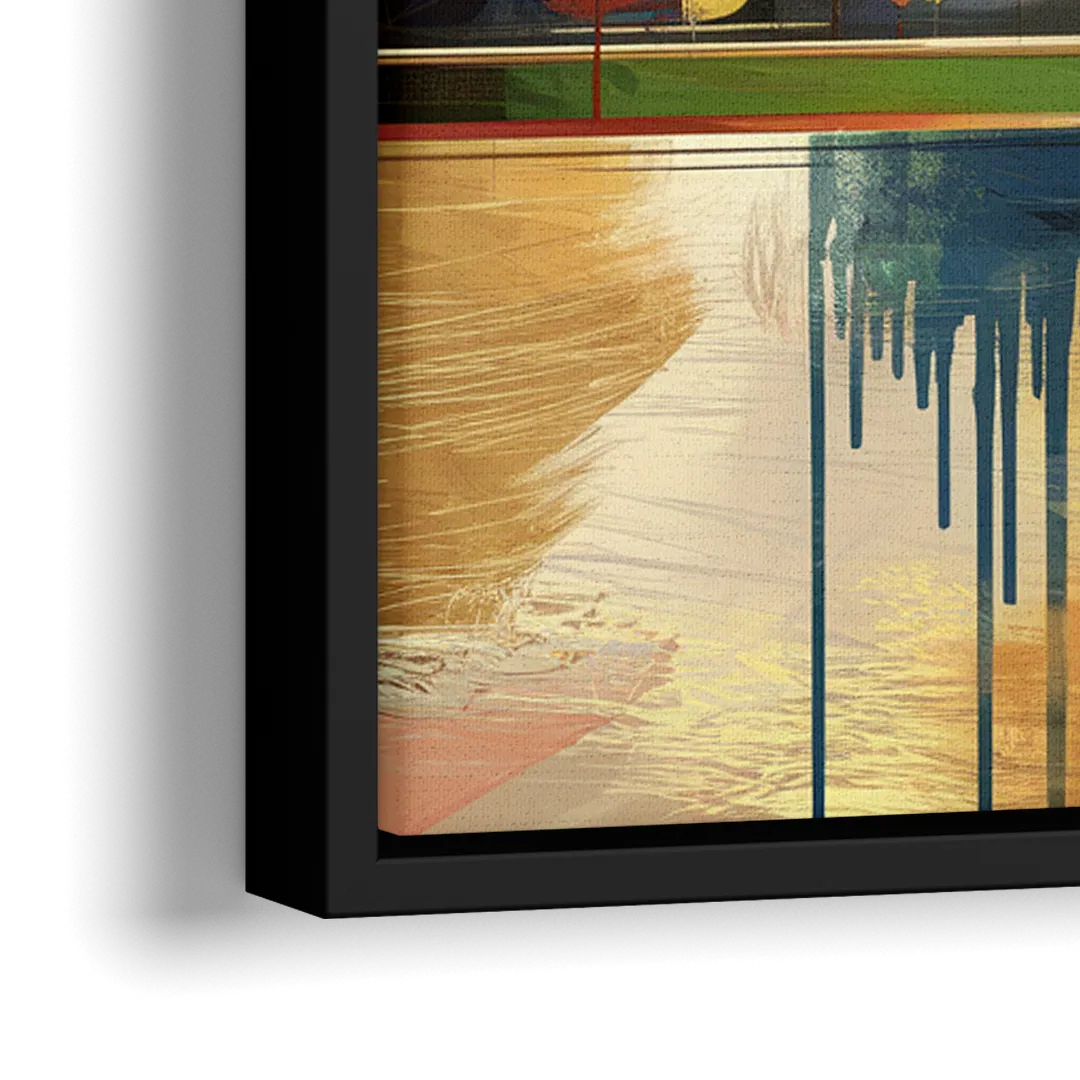 Cleveland Historic Landmarks - Close-Up Black Frame Canvas