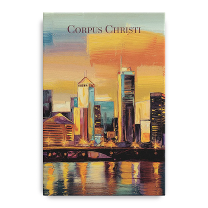 Corpus Christi Skyline View - Canvas Wall Art