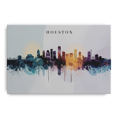 Houston Skyline Horizon - Canvas Wall Art