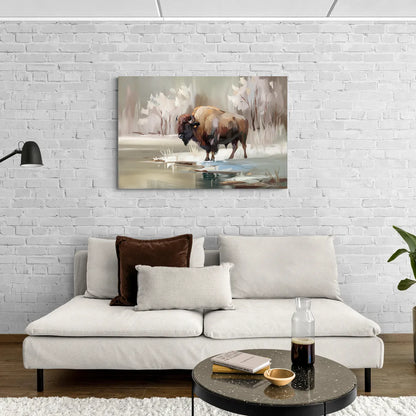 Buffalo Waterfront Serenity - Canvas Wall Art Living Room