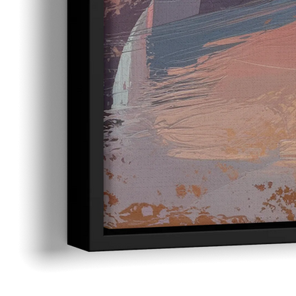 Cape May Beach Sunrise - Close-Up Black Frame Canvas