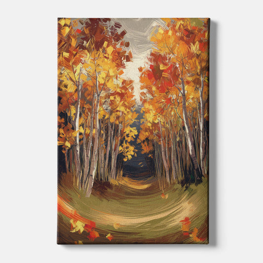 Aspen Quaking Leaves - Canvas Wall Art