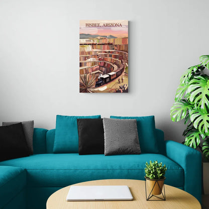 Bisbee Copper Mining Heritage - Canvas Wall Art Living Room