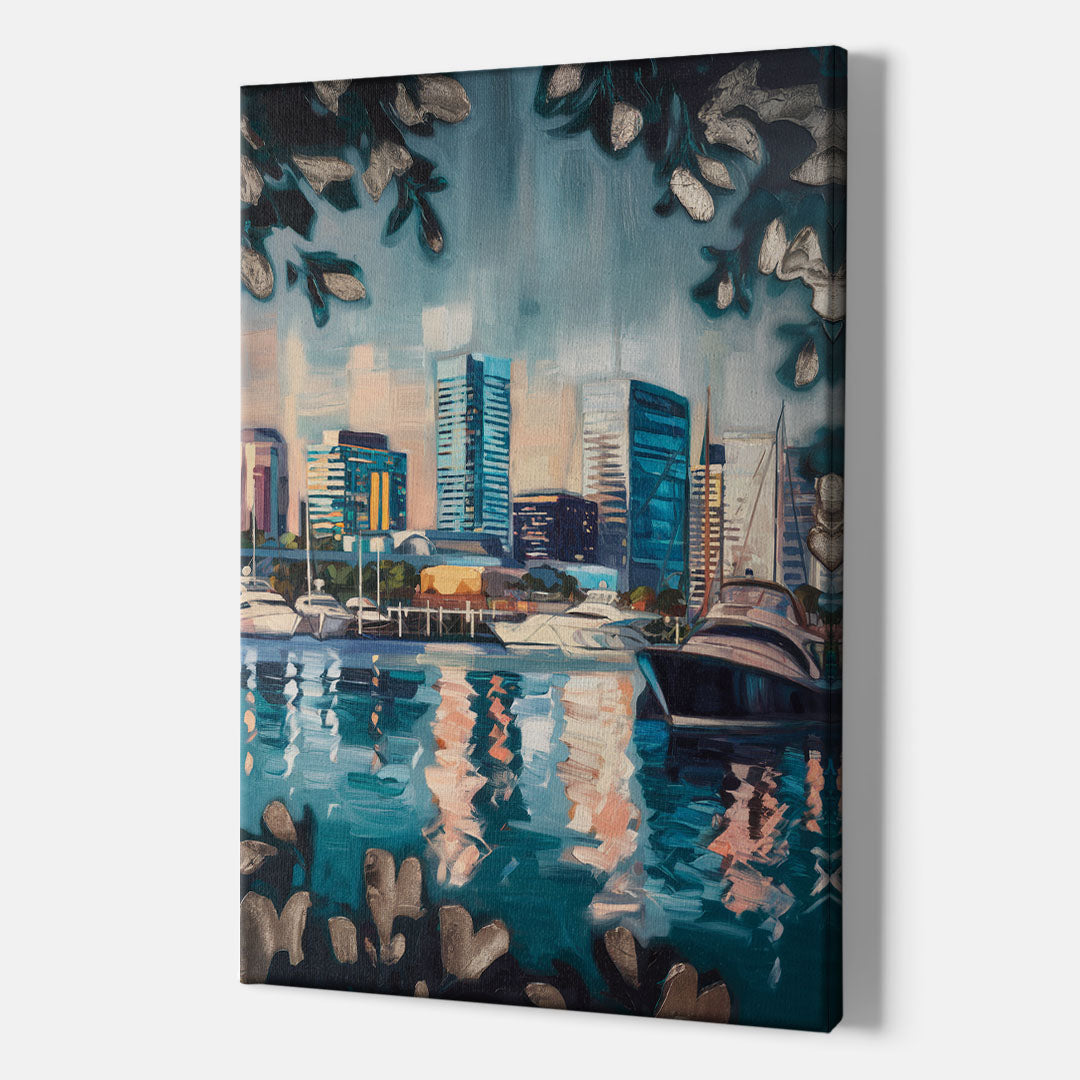 Baltimore Scenic Harbor Views - Canvas Wall Art Indoor