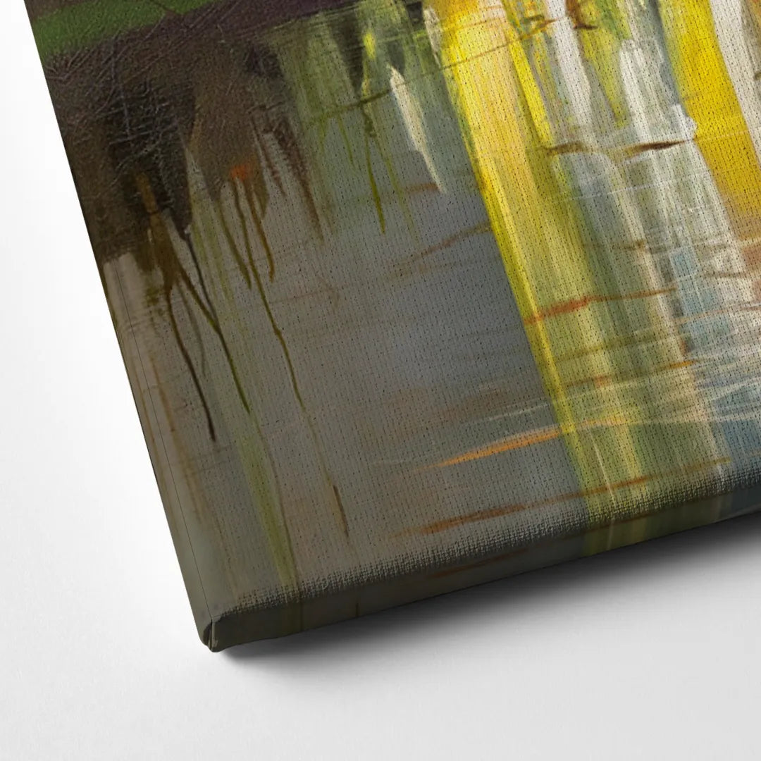 Arlington Cityscape Reflection Canvas Close Up