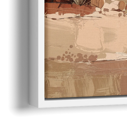 Marfa Desert Landscape - Close-Up White Frame Canvas