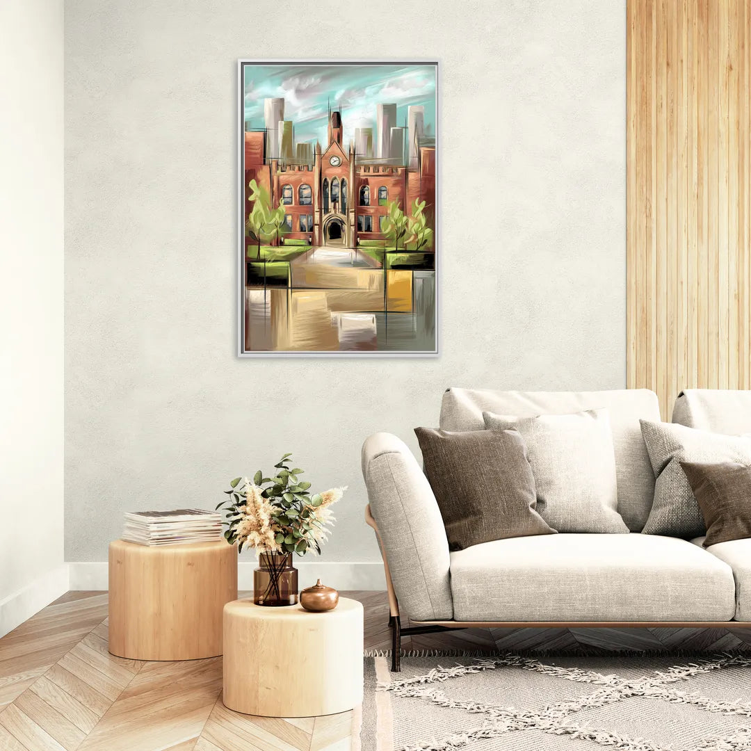 Knoxville College Spirit - Living Room White Frame Canvas