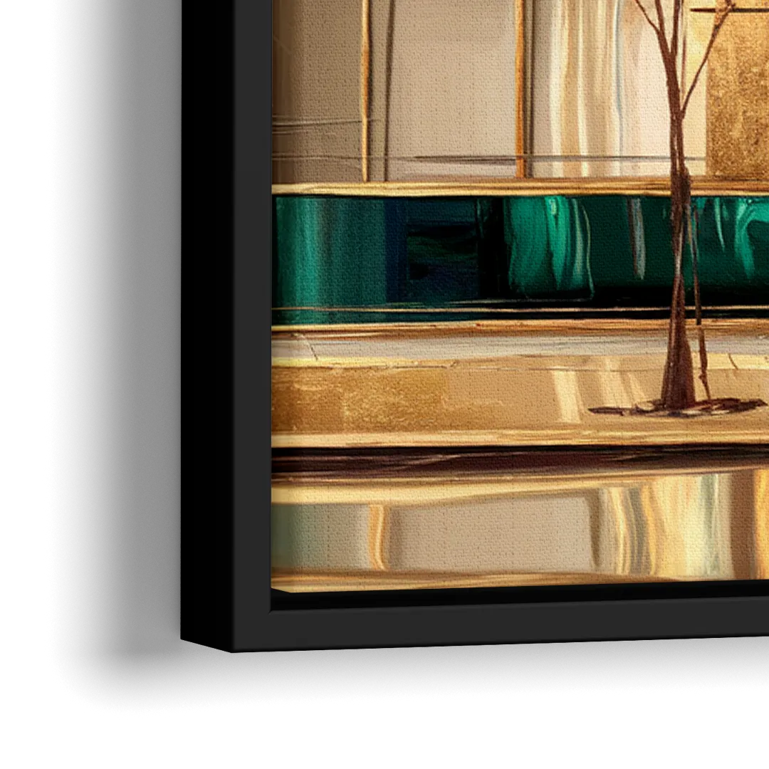 Chandler Artistic Vibes - Close-Up Black Frame Canvas