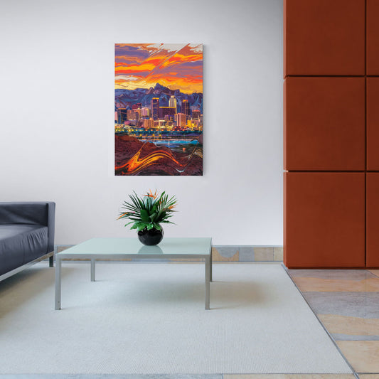 Phoenix Vibrant City Life - Canvas Wall Art Living Room