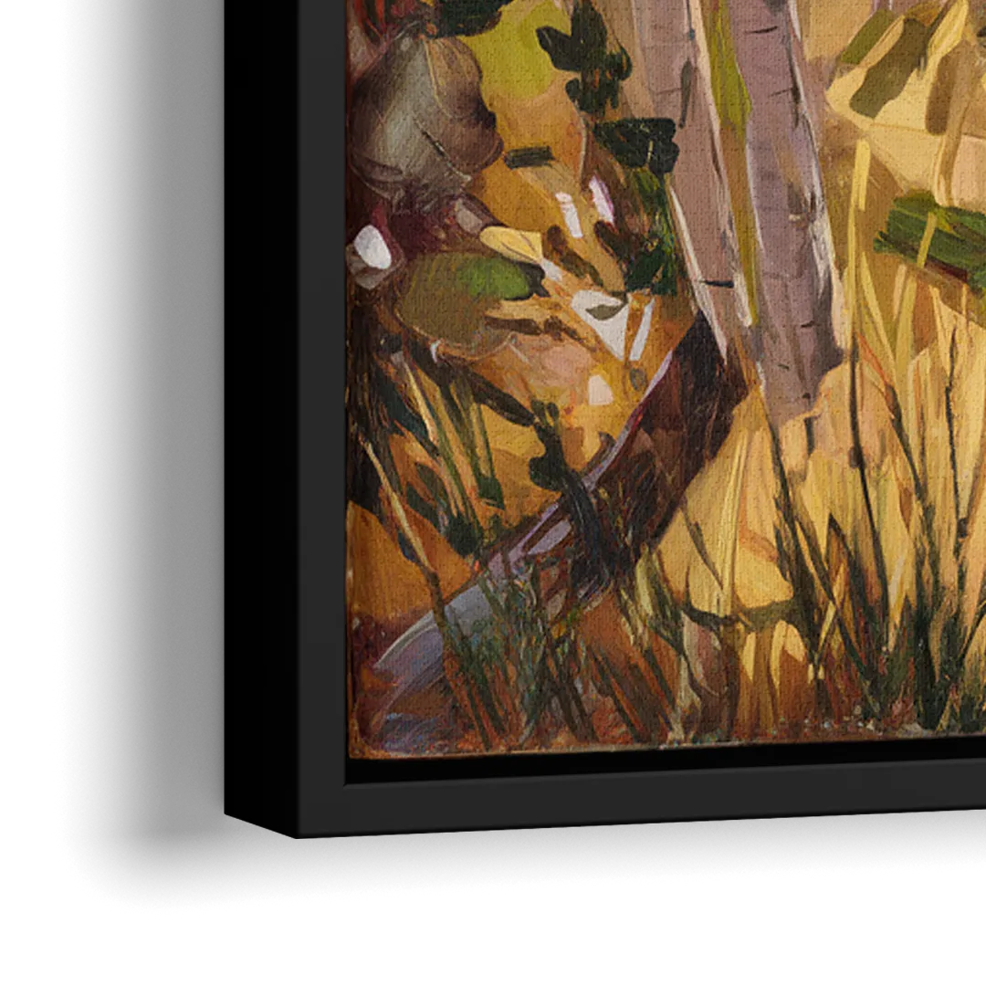 Breckenridge Aspen Forest - Close-Up Black Frame Canvas