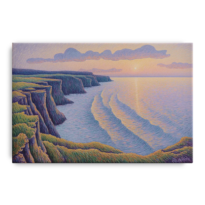 Coastal Cliffs of Newfoundland - Canvas Wall Art