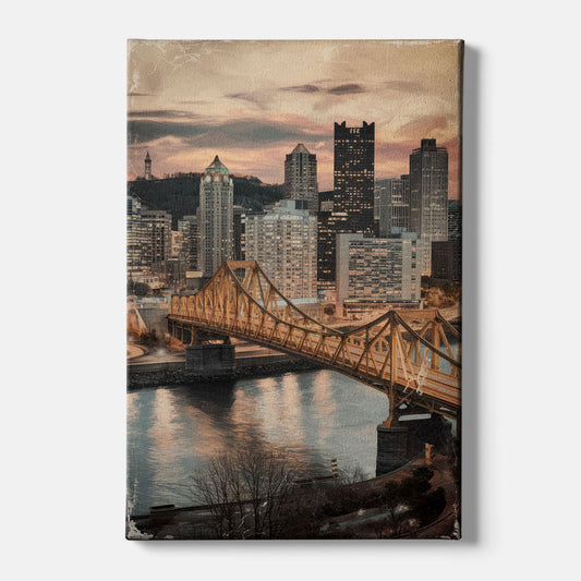 Pittsburgh Historic Landmarks - Canvas Wall Art