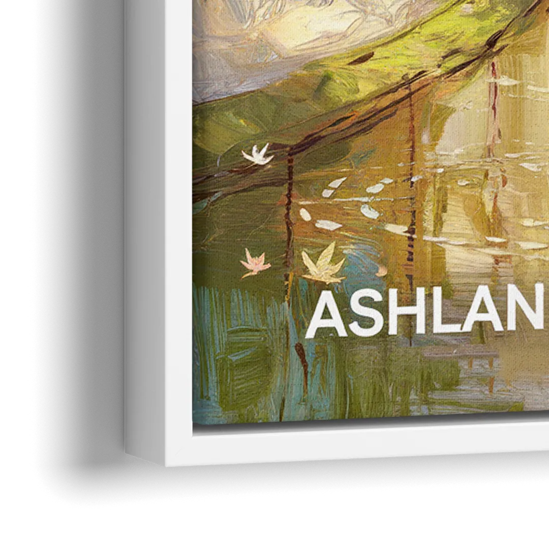 Ashland Local Park Serenity - Close-Up White Frame Canvas
