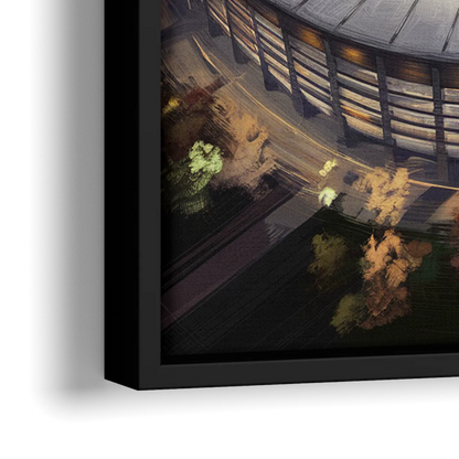 Orlando City FC Stadium Scene - Close-Up Black Frame Canvas