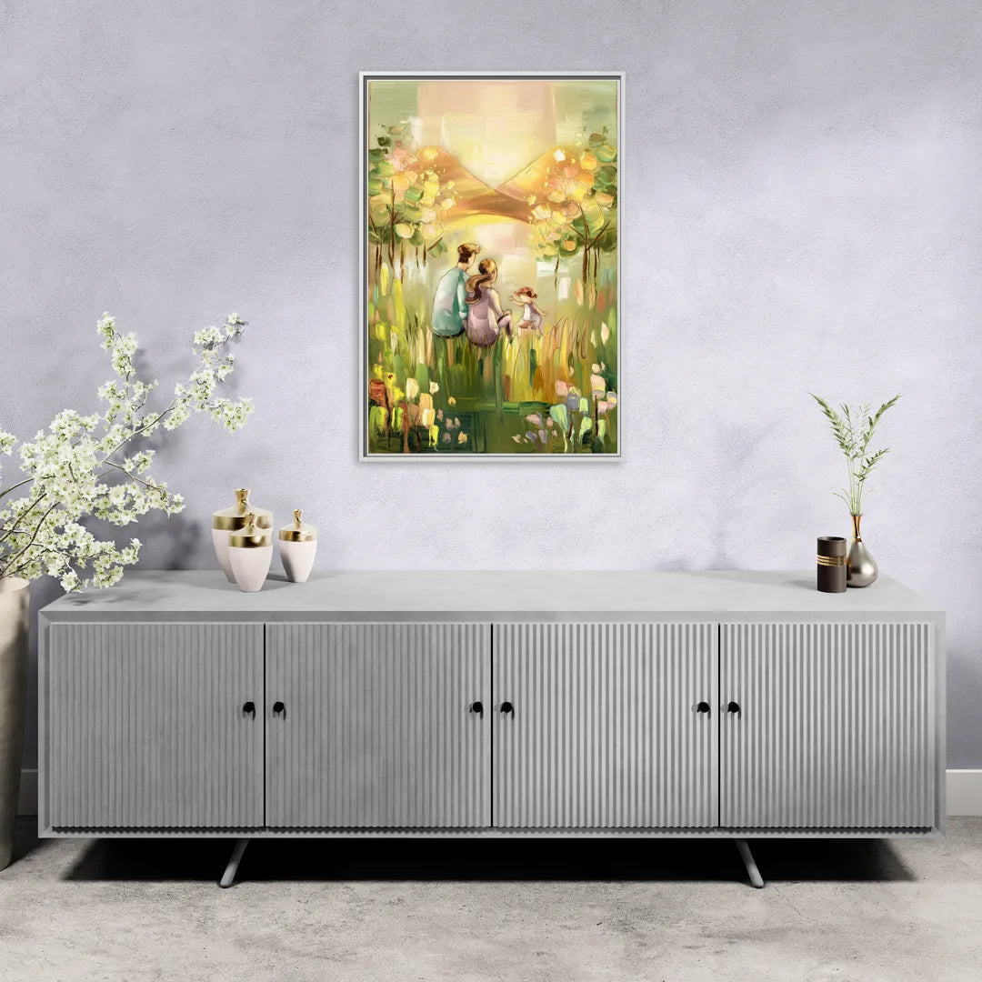 Marietta Family Nursery Decor - Living Room White Frame Canvas