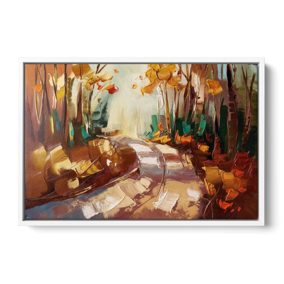 Park City Forest Trails - White Frame Canvas