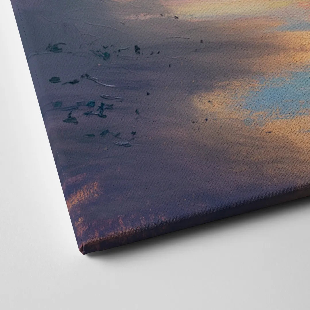English Bay Sunset Canvas Close Up