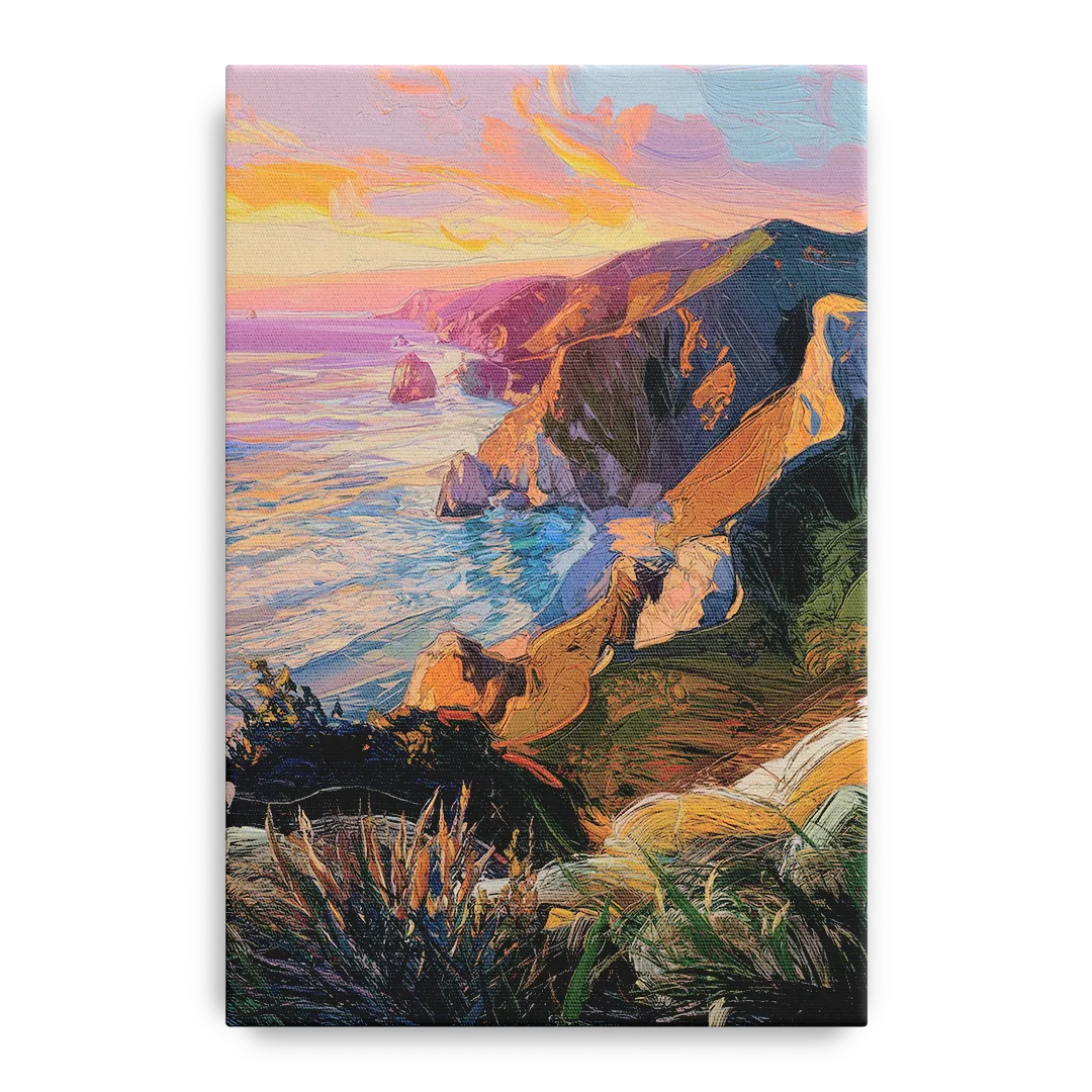 Big Sur Mountain Views - Canvas Wall Art