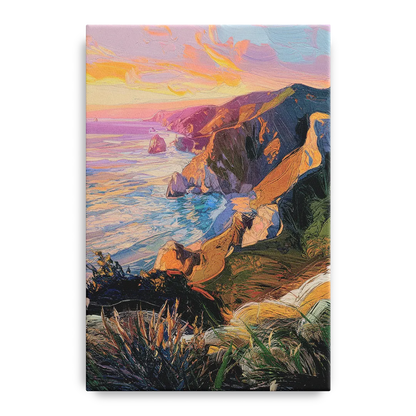 Big Sur Mountain Views - Canvas Wall Art