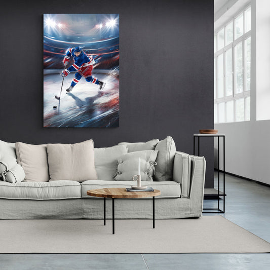 New York City Rangers Hockey - Canvas Wall Art Living Room
