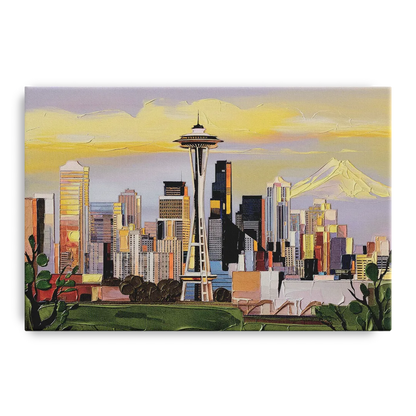 Seattle Downtown Skyline - Canvas Wall Art