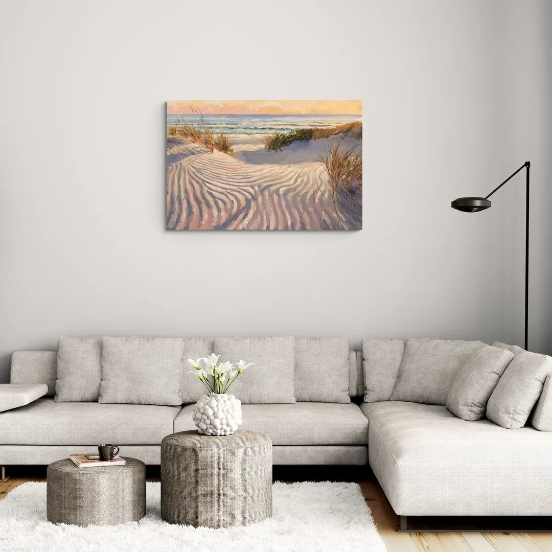 Hilton Head Island Dunes And Waves - Canvas Wall Art Living Room