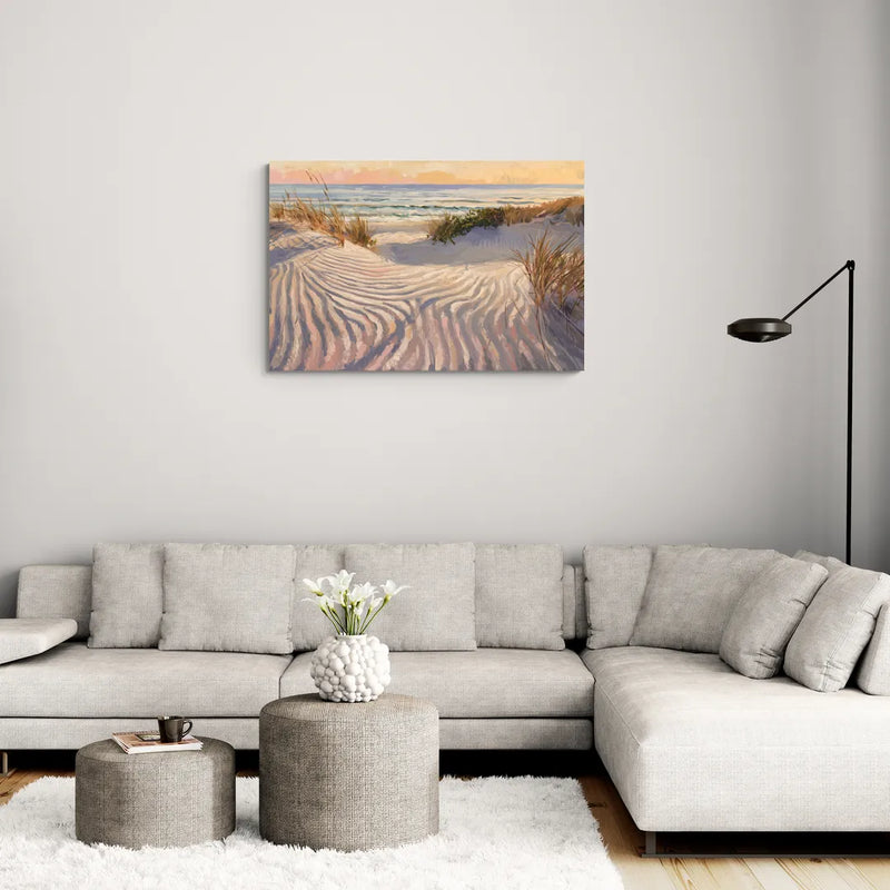 Hilton Head Island Dunes And Waves - Canvas Wall Art Living Room