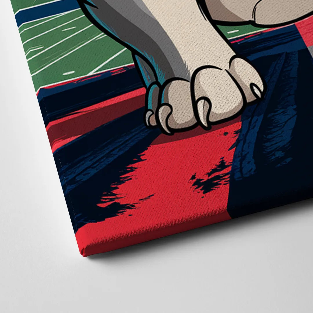 Fresno State Bulldogs Pride Canvas Close Up