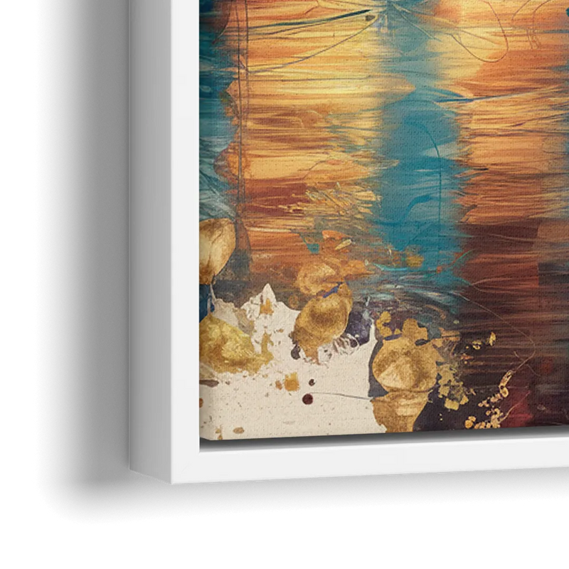 Columbus Historic Landmarks - Close-Up White Frame Canvas